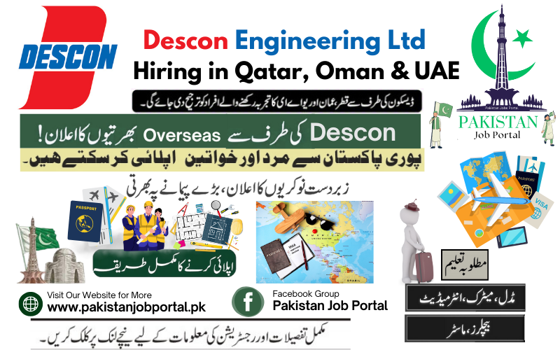 Overseas Career Opportunity in Descon 2025