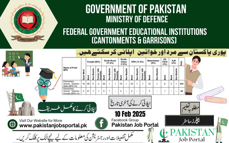  Career Opportunity in Federal Government Educational Institutions