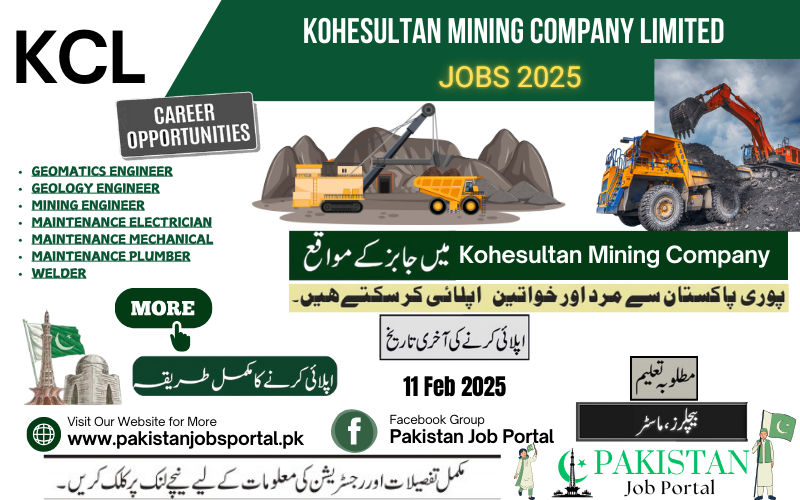  Career Opportunity in Kohesultan Mining Company Ltd