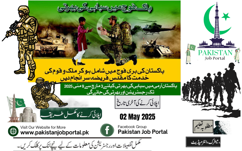 Join Pakistan Army as a Soldier