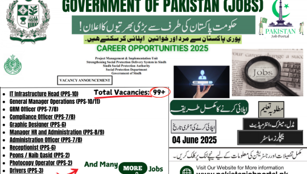 Government of Pakistan Jobs - Strengthening Social Protection Delivery System